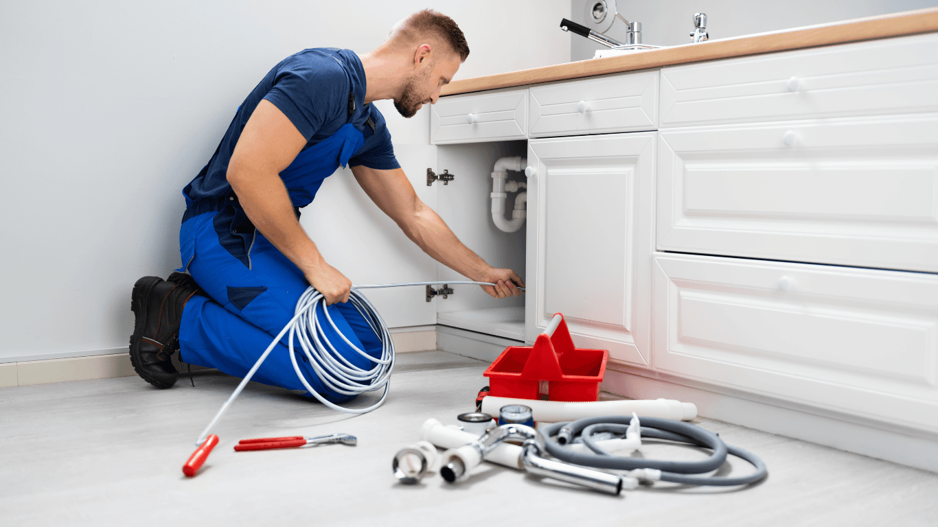 Professionelle Rohrreinigung im Einsatz